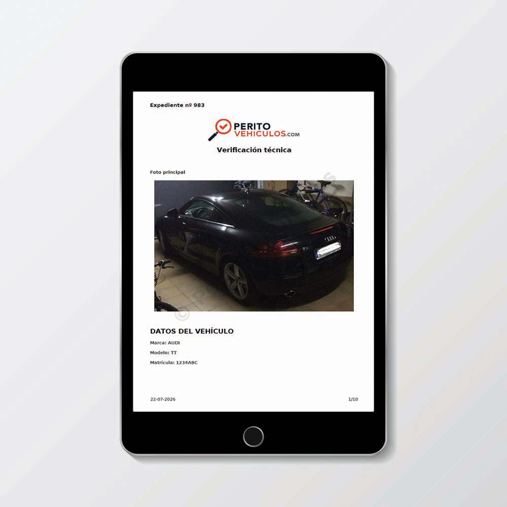 informe inspeccion vehiculo segunda mano portada